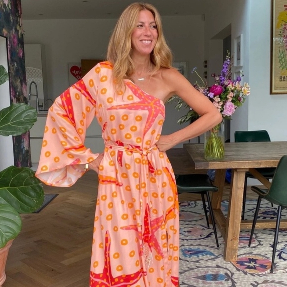Farm Rio One-Shoulder Starfish Dress - Picture 4 of 11